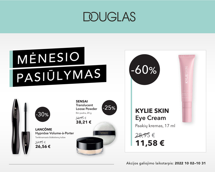 DOUGLAS | spalio mėnesio pasiūlymas